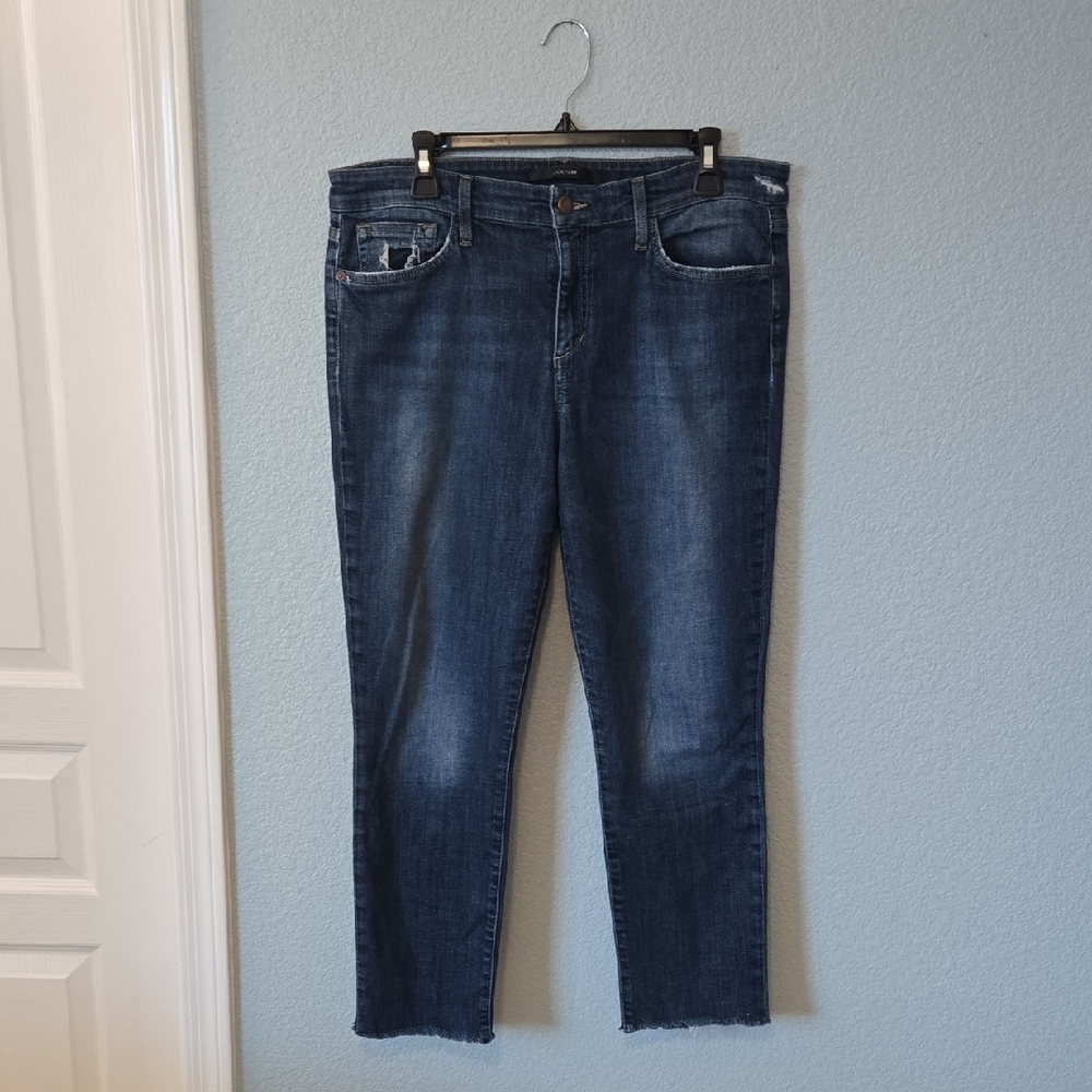 JOE's JEANS Torrianne Slim Skinny Fit Jeans Size 32 Raw Edge Hem Distressed